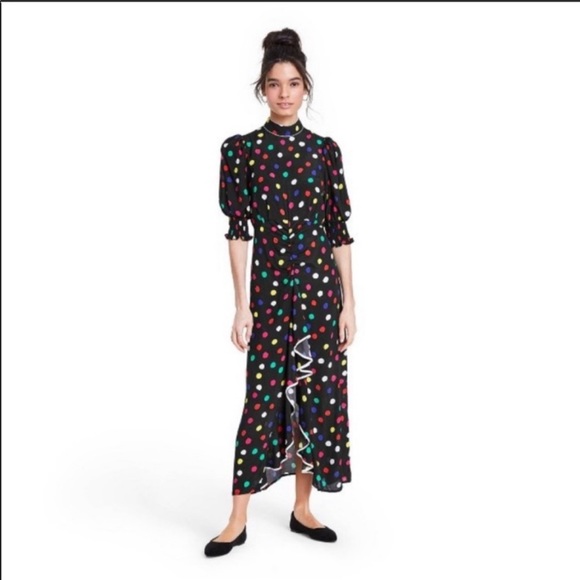 NWT Target x RIXO - Polka Dot Mock Neck Dress - Picture 1 of 3
